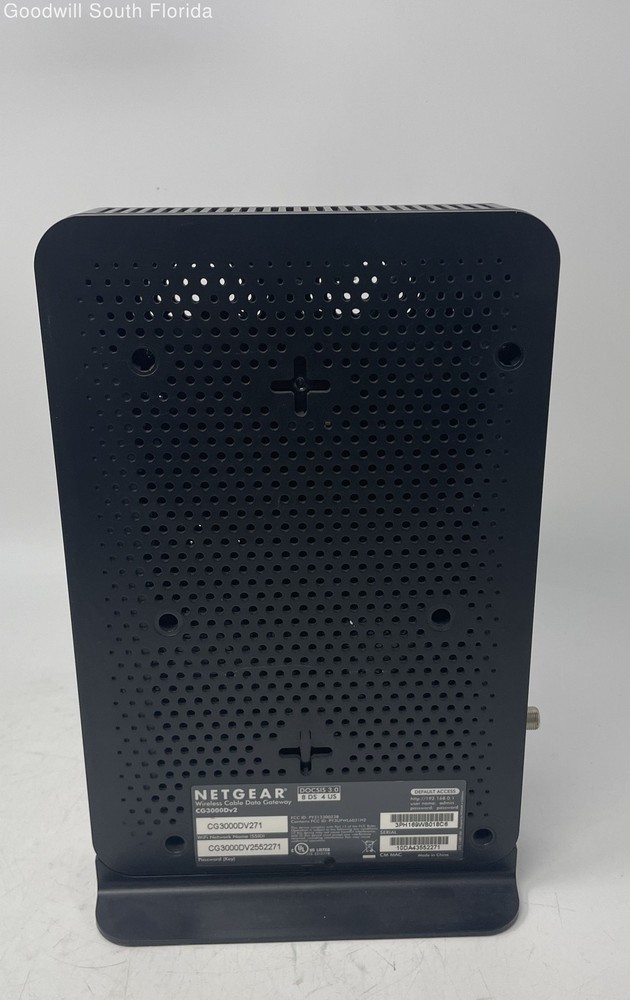 Netgear Model CG3000Dv2 Black Docsis 3.0 Wireless Cable Data Gateway Not Tested