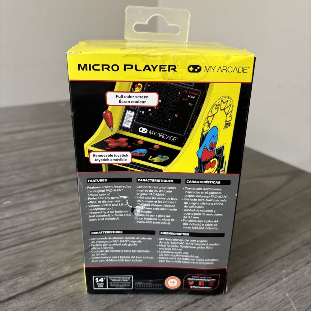 My Arcade - Micro Player Retro Arcade - Pac-Man - Sealed Box Damage
