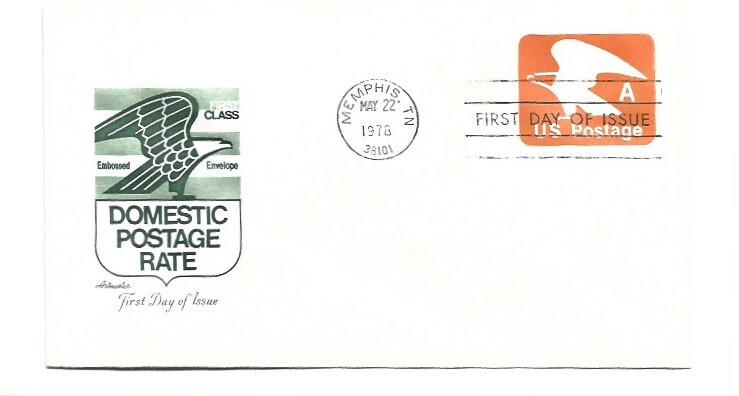 U580  'A' Eagle, embossed envelope  Artmaster, FDC