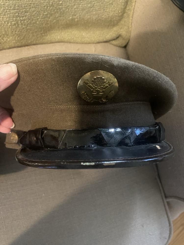 Assorted Military Branch Visor Hats (6) Used