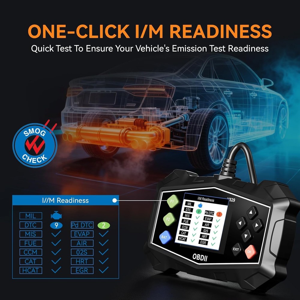 OBD2 Scanner Car Transmission Diagnostic Tool Report Code Reader Battery Tester