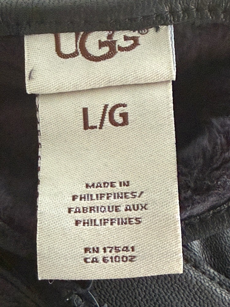 UGG M Wrangell Glove W Conductive BLACK Leather NEW!