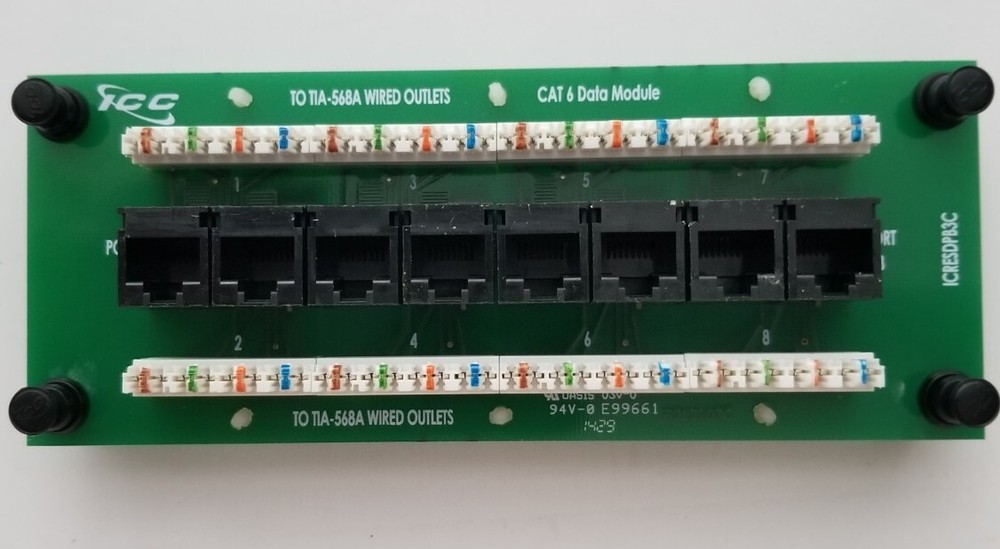 ICC ICRESDPB3C CAT6 DATA 8 PORT