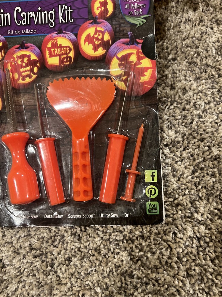 Pumpkin' Masters Carving Kit, 10 Patterns Included- NEW