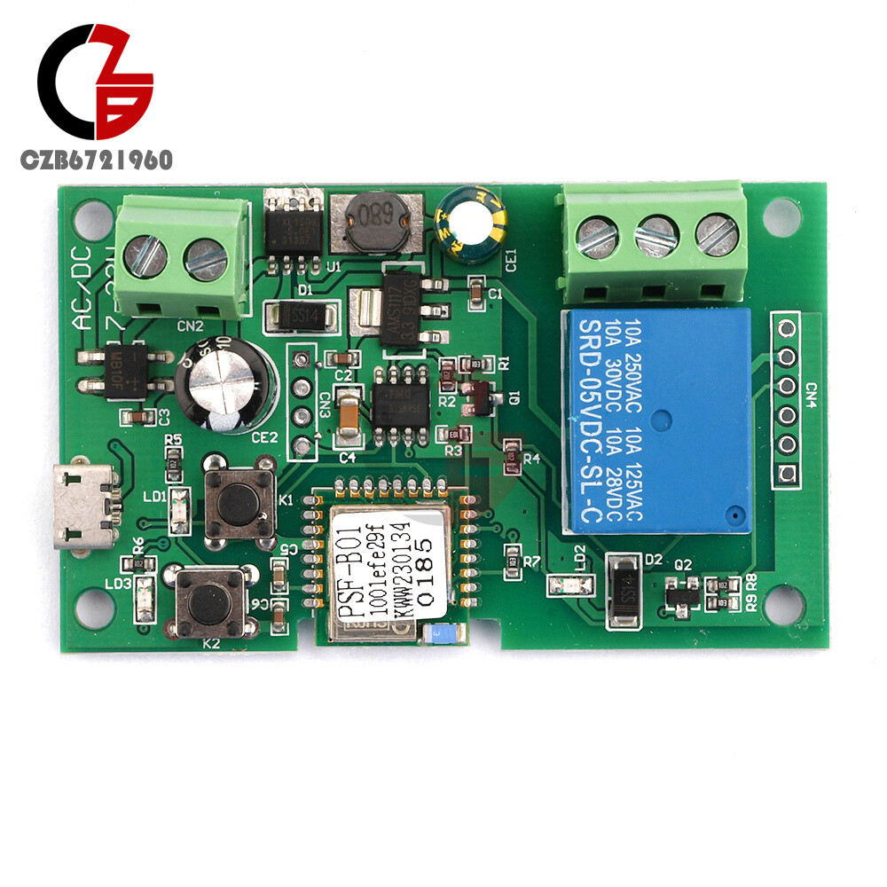 DC 5-12V Self-locking WiFi Wireless Smart Switch Home Relay Module