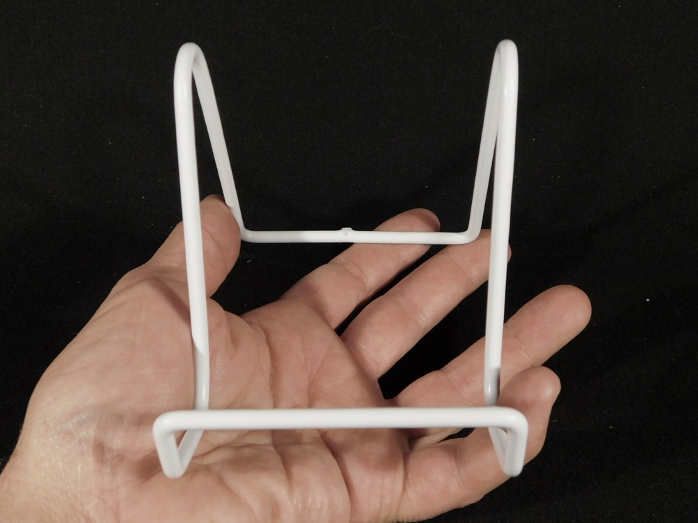 Easel Display Stand Medium Size White Color Vinyl Coated