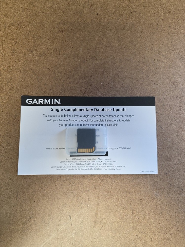 Garmin Avionics GPS Update