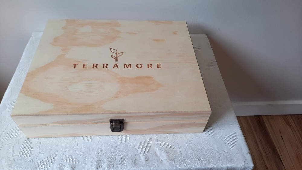 Terramore Essential Oils Wood Box *EMPTY* 68 Slots