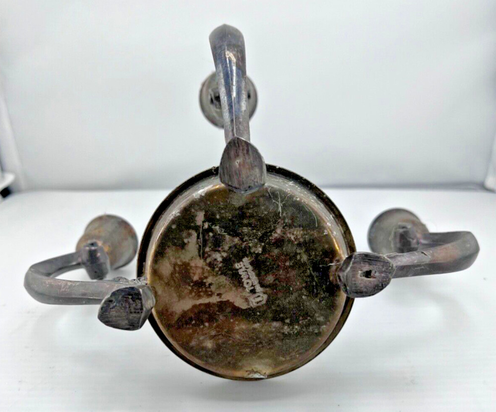 Towle Silverplate Candle Holder Missing One Holder Size Width: 8” Height: 5”