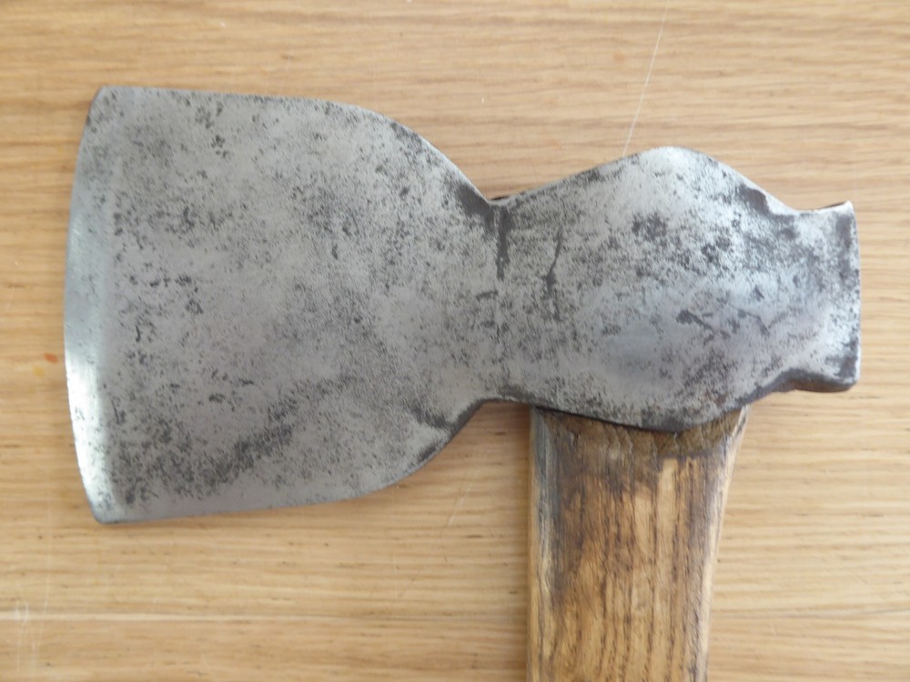 Vintage "Elwell" Kent Pattern Hatchet With Wooden Handle