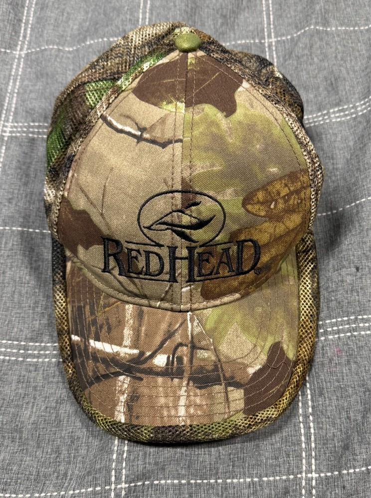 RedHead Camo Face Mask Snapback Cap