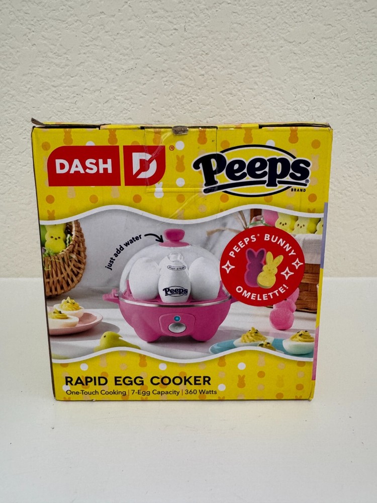 Dash Peeps Rapid Egg Cooker – 7-Egg Capacity | Limited Edition Bunny Design