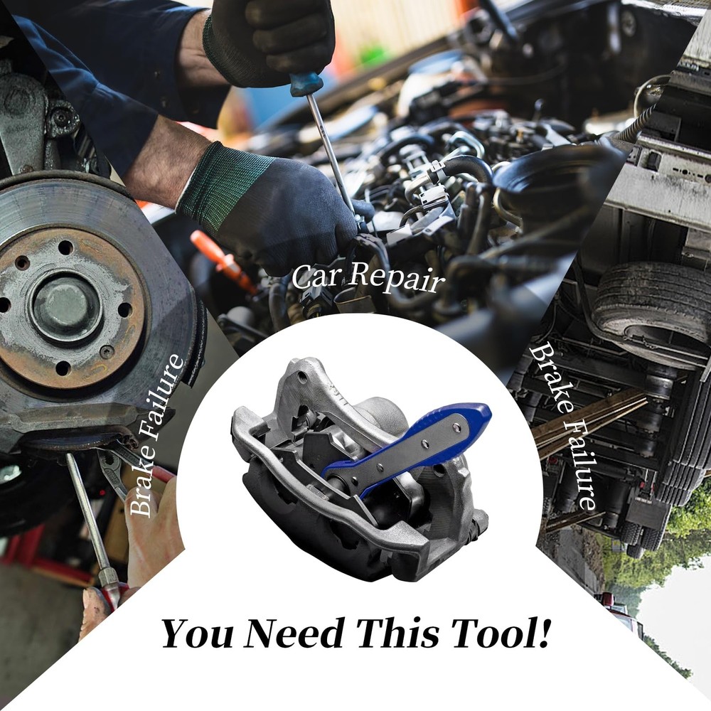 Brake Caliper Compression Tool, Piston Compressor Tool with Blue