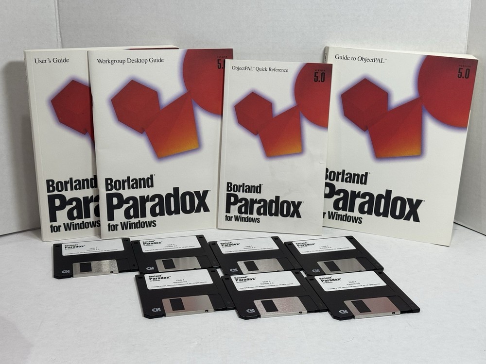 Borland Paradox 5.0 Relational Database Software For Windows