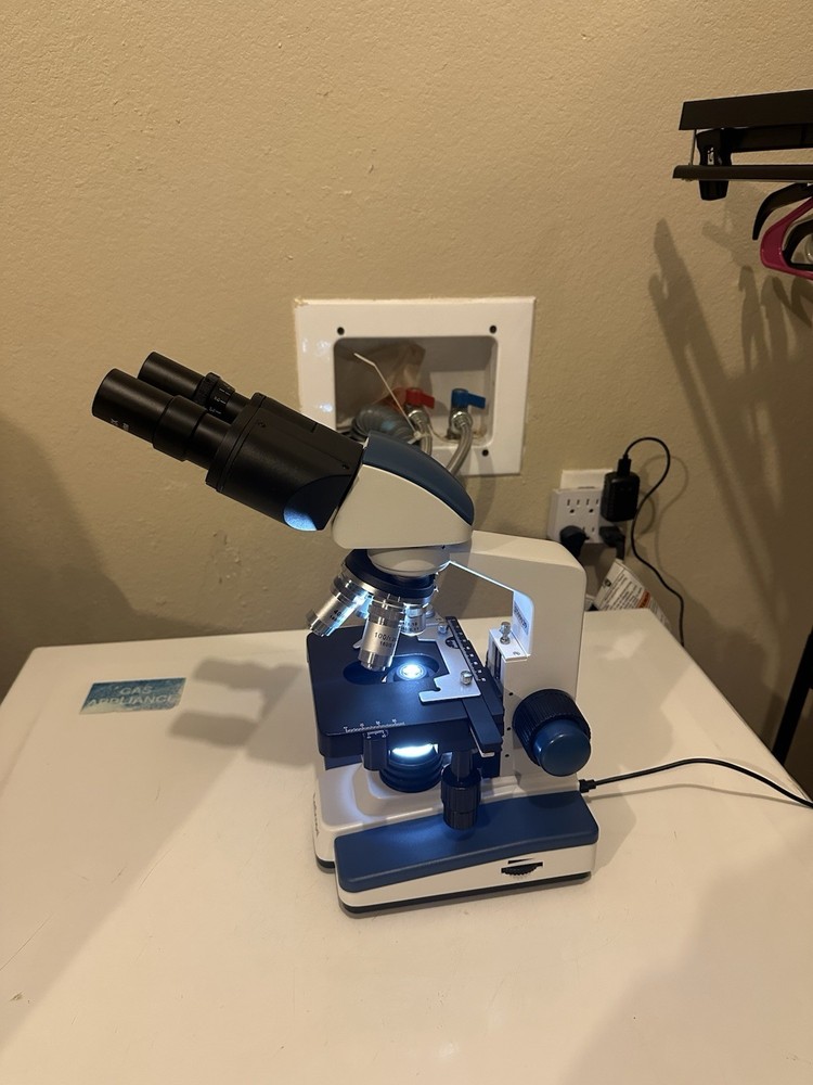 AmScope B120 Binocular Compound Microscope 40X–1000X