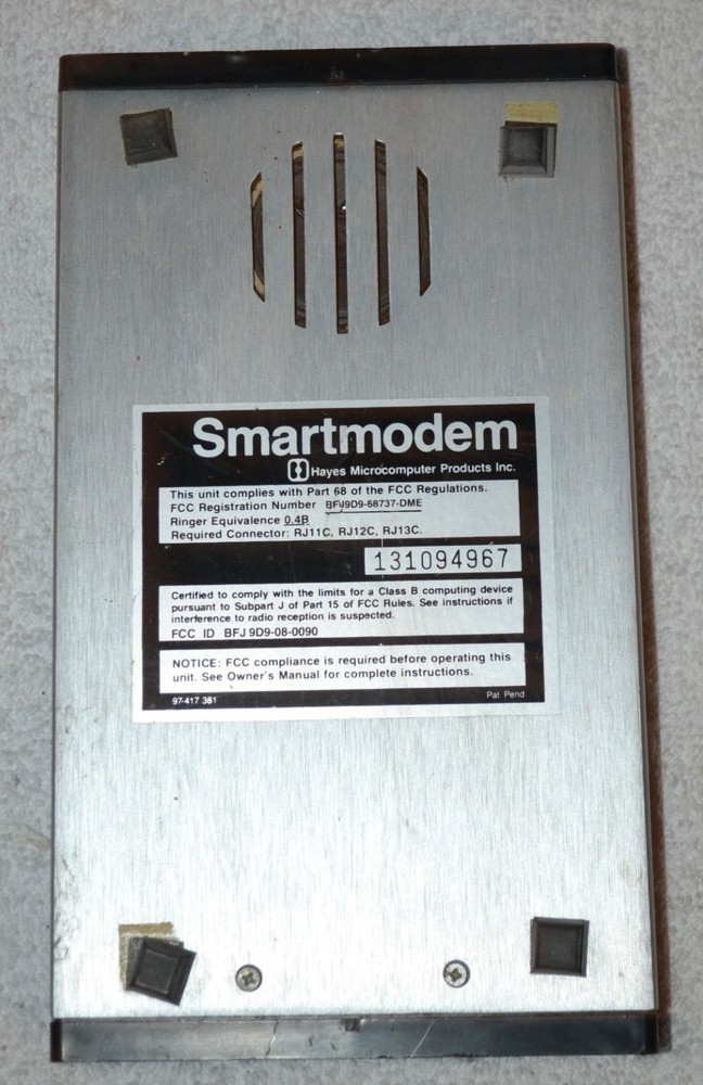 Hayes smartmodem Microcomputer