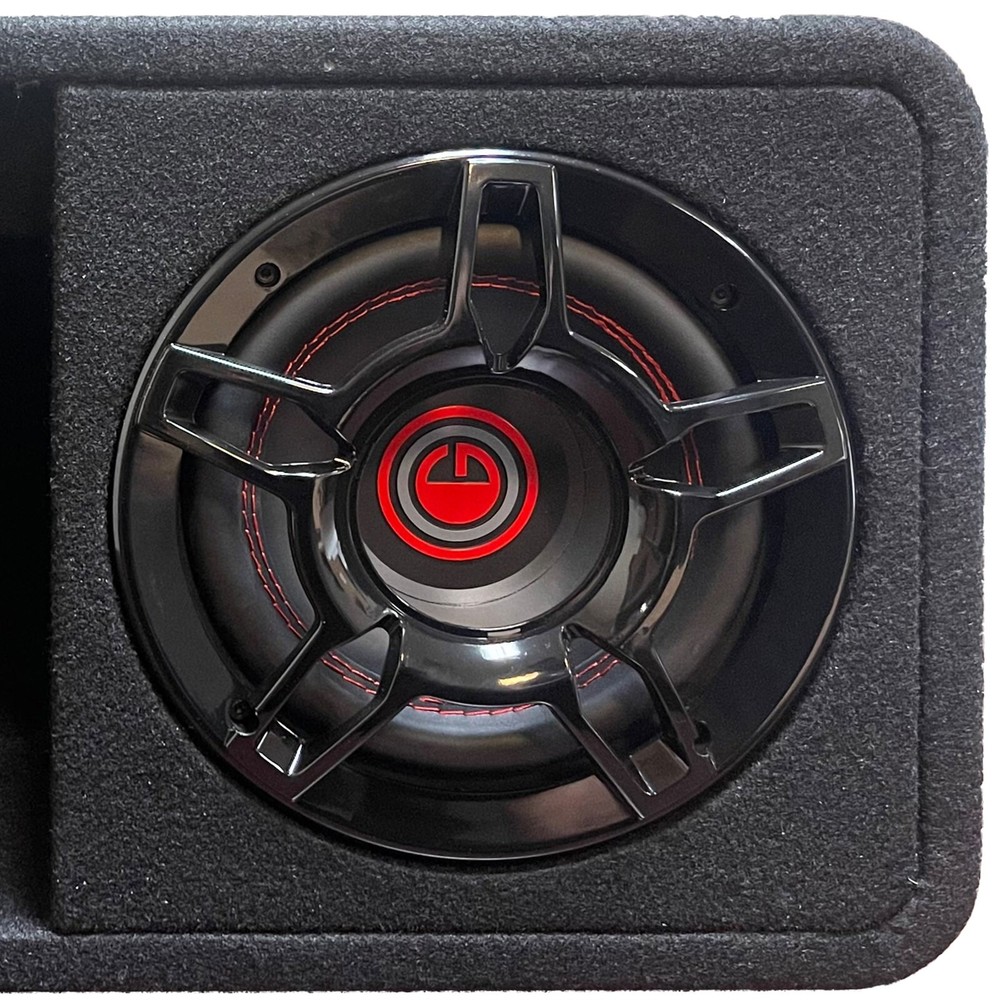 Gravity G8BD2 Dual 8" 1200W Active Powered Car Sub Enclosure Ported Subwoofer