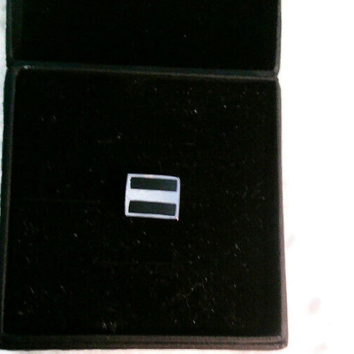 Black & Silver Simple Black Tie Pin Annaleece by DeVries