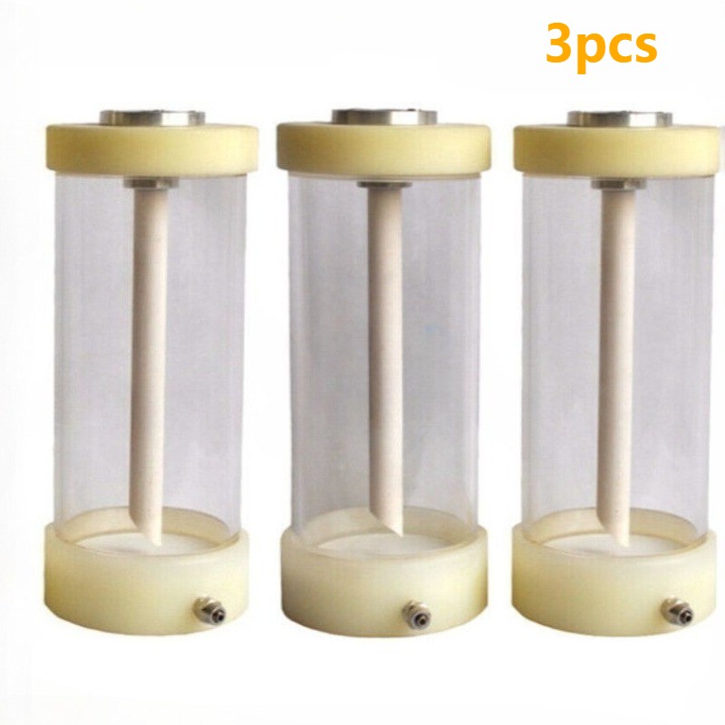 3PCS Electrostatic Fluidized Powder Hopper Cup Bottle for Powder Coating System