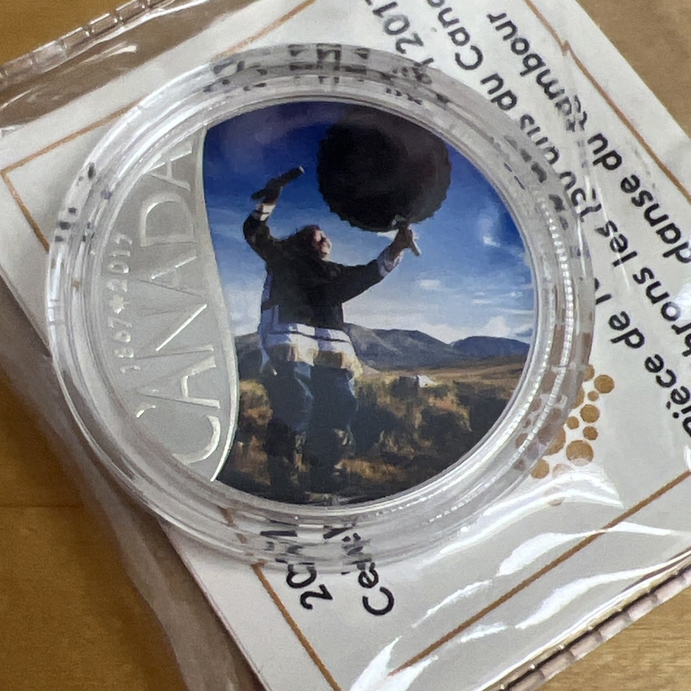 2017 Canada $10 Fine Silver Coin - Canada's 150th Drum Dancing