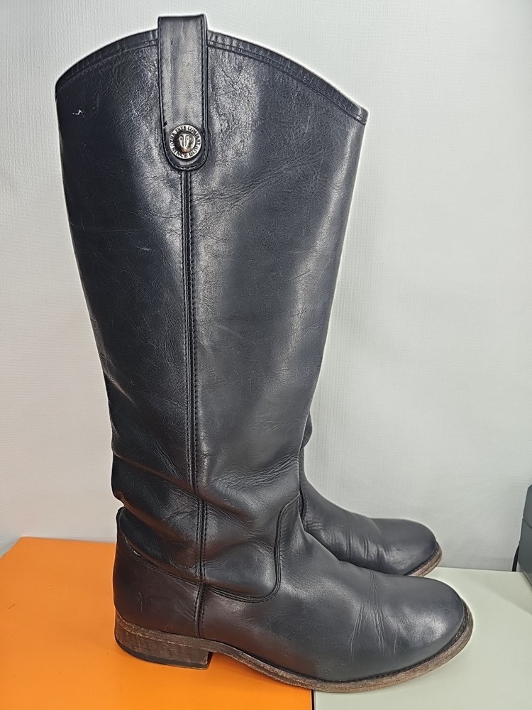 Frye Boots Women's Leather Black Melissa Size 8 B
