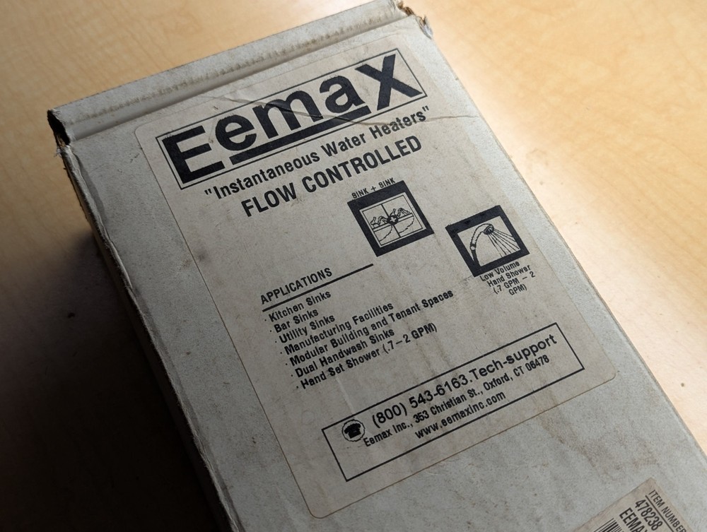 Eemax EX95 EX 95 Electric Tankless Water Heater -Used Good Condition 240v in Box
