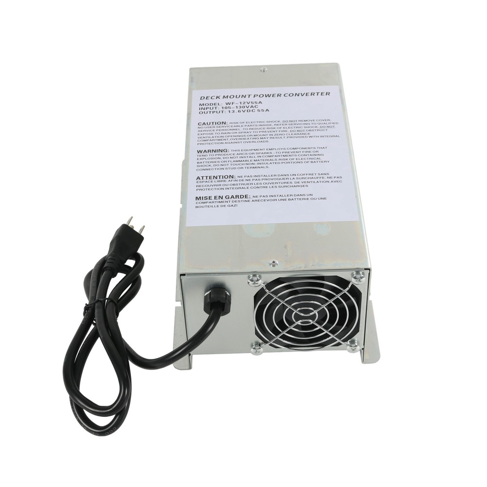 Converter 55 Amp Deck Power Converter Charger For RV Trailer Camper 12V WF-9855