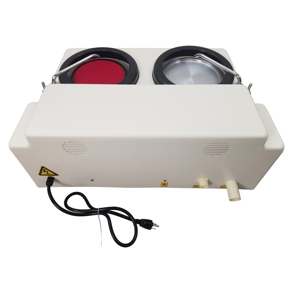 110V Double Disk Metallographic Sample Automatic Polishing Machine VariableSpeed