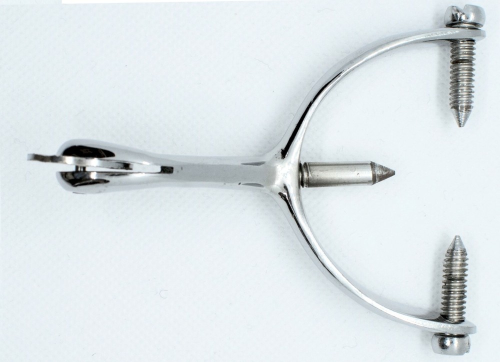 Spurs Chrome Finish Screw in Spurs