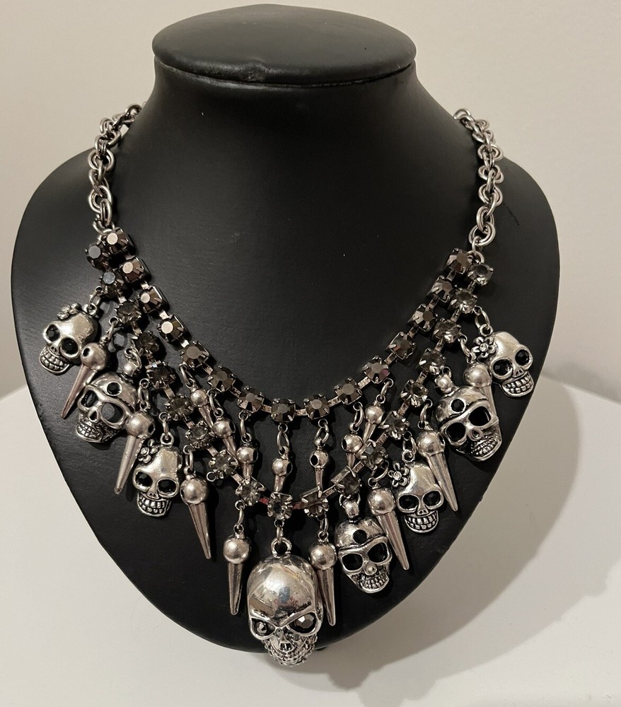 Lauren-Spencer Genuine Crystal Skull Necklace