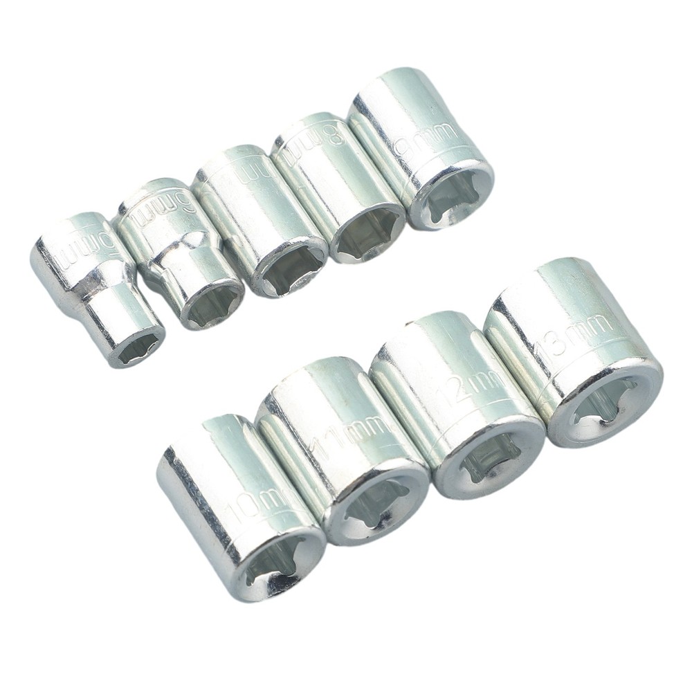 9 Pieces/set Hexagon Key Sleeve Socket Combination Carbon Steel Hexagon Socket