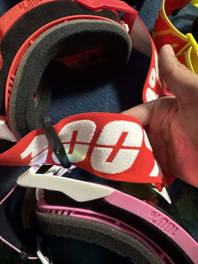 100% Goggles HiPer Technology Lens RED
