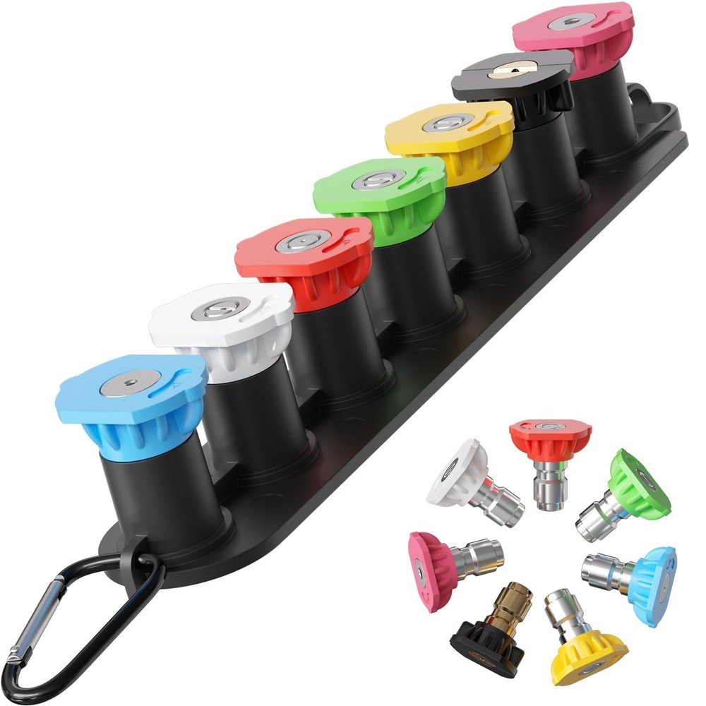 DBR Tech® Pressure Washer Nozzle Tips Set | 7 Pack, 4500 PSI