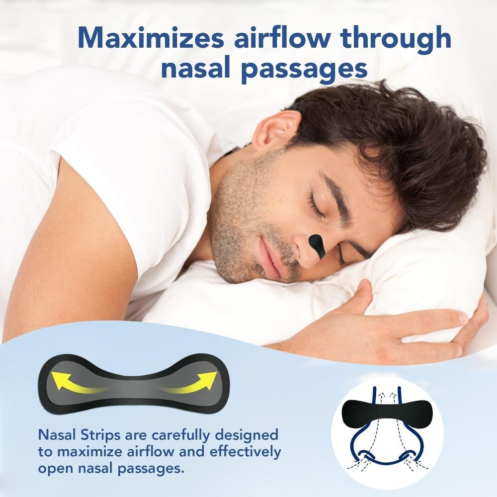 Nasal Strips for Snoring（60 Count),Extra Strength Nasal Strips for Breathing,Hyp