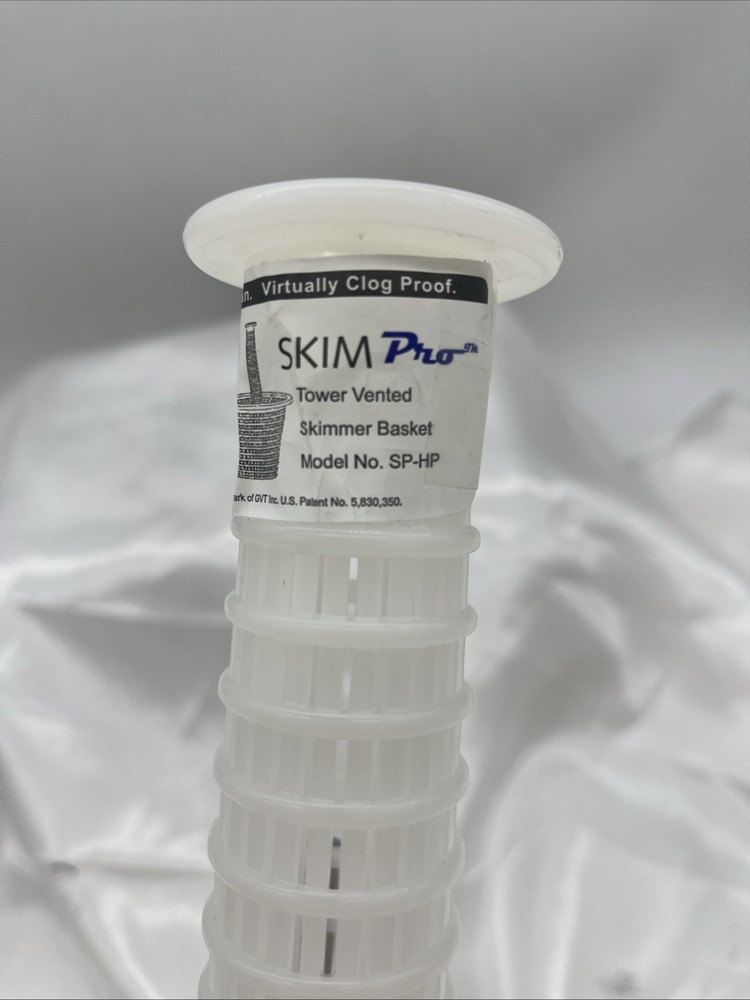 SkimPro Tower-Vented Skimmer Basket with Tower and Handle New