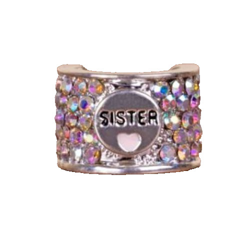 CharMED Stackable Personalize Stethoscope Bling Charm | Sister