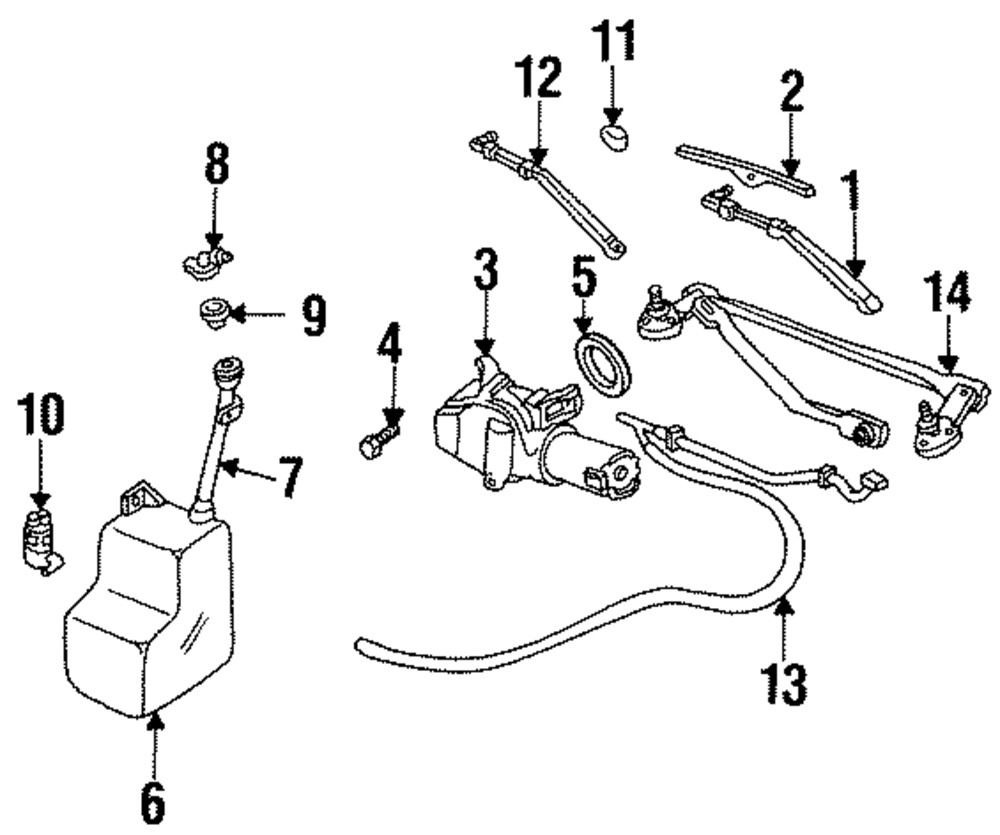 Genuine GM Wiper Arm 22648363