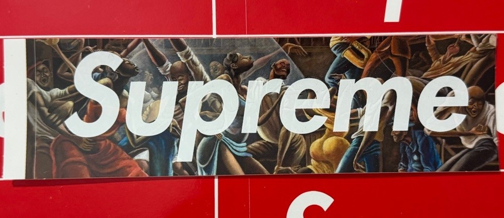 Supreme Ernie Barnes Box Logo Sticker SS25 Authentic Ships Same Day ✉️