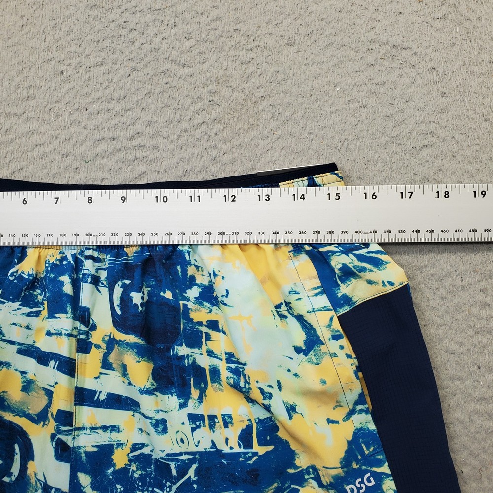 DSC Stride Shorts Mens M Multi Tie Dye Athletic Fit Stretch Brief Lined Pull On