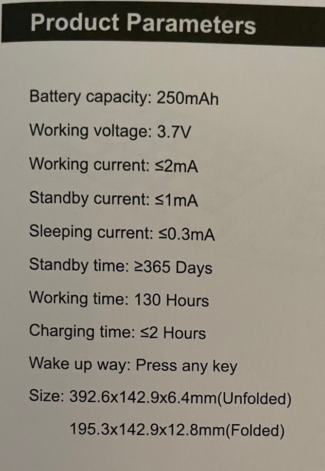 Portable Folding Ergonomic Keyboard