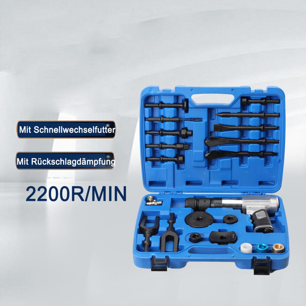 Air Hammer Chisel Tool Set Multi-functional Pneumatic Hammer Retainer 2200r/min