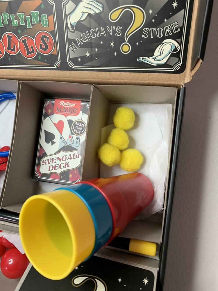 Ridley's Magic The Incredible Magic Set - Svengali Deck, Cup & Balls,