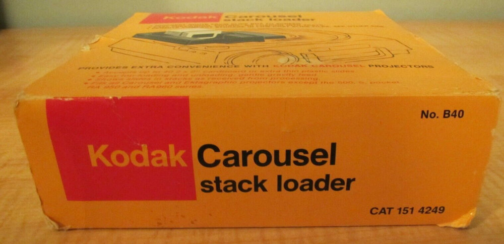 Vintage Kodak Carousel Stack Loader No. B40 Instructions Included Cat 151 4249