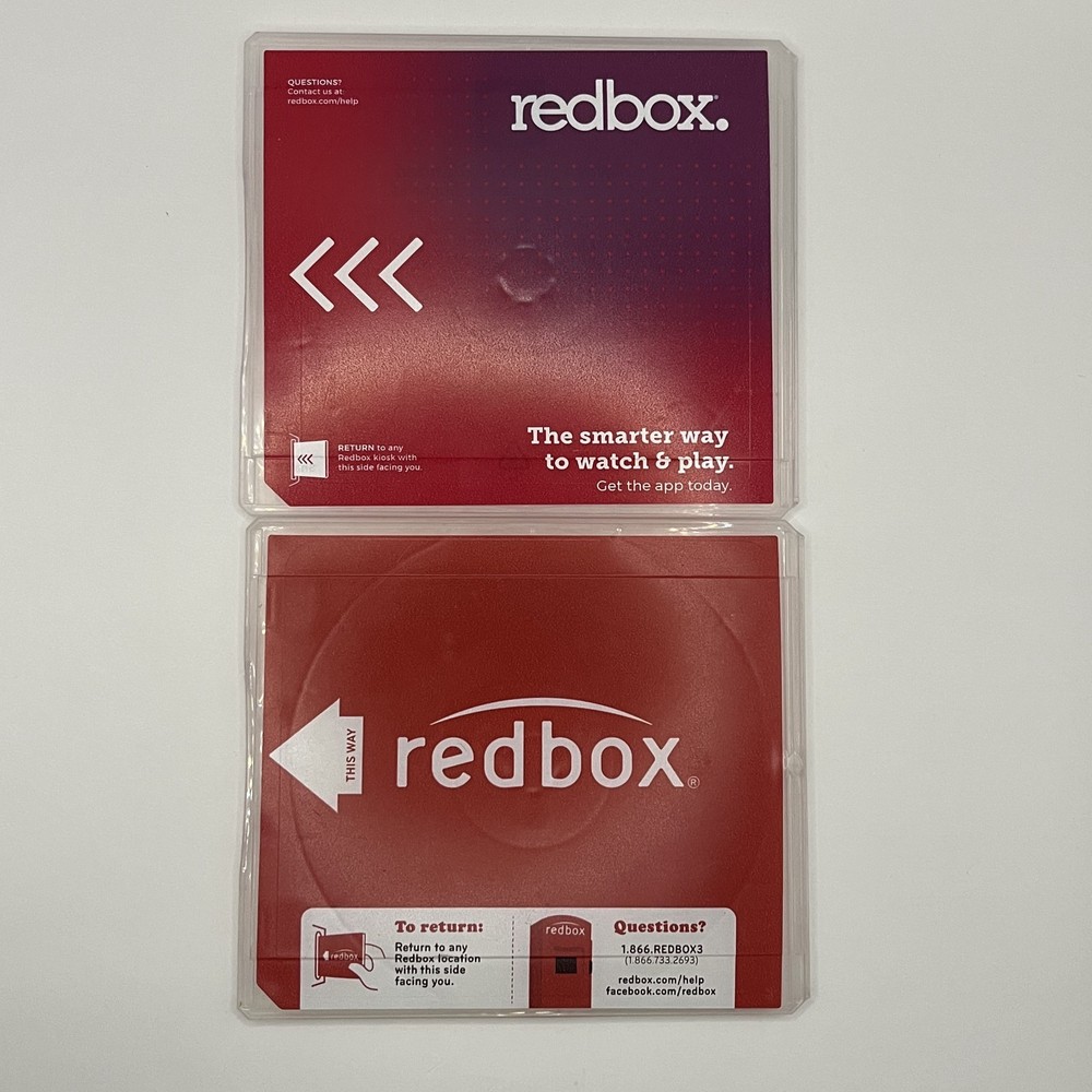 50 Empty Redbox CD/DVD/Blu-ray Disc Cases Hard Plastic