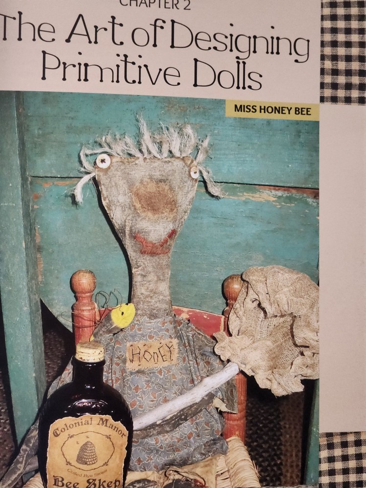 Purely Primitive Dolls Make Old Fashioned Dolls Barb Moore EUC