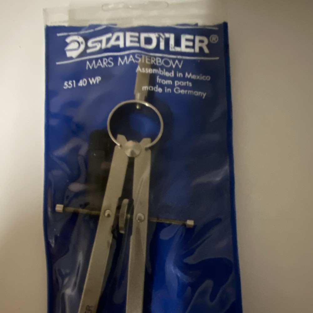 Staedtler Mars Masterbow Compass 551 40 WP Precision Drafting Tool German Design