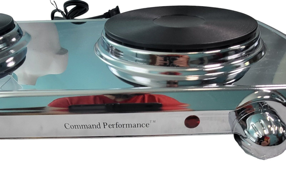 Cuisine Command Performance Triple Electric Burner MK-367 Working Silver