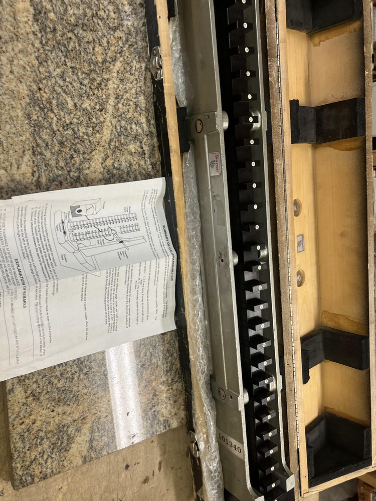 5GG Starrett Webber RBC-26 26" Standard Reference Bar with Channel