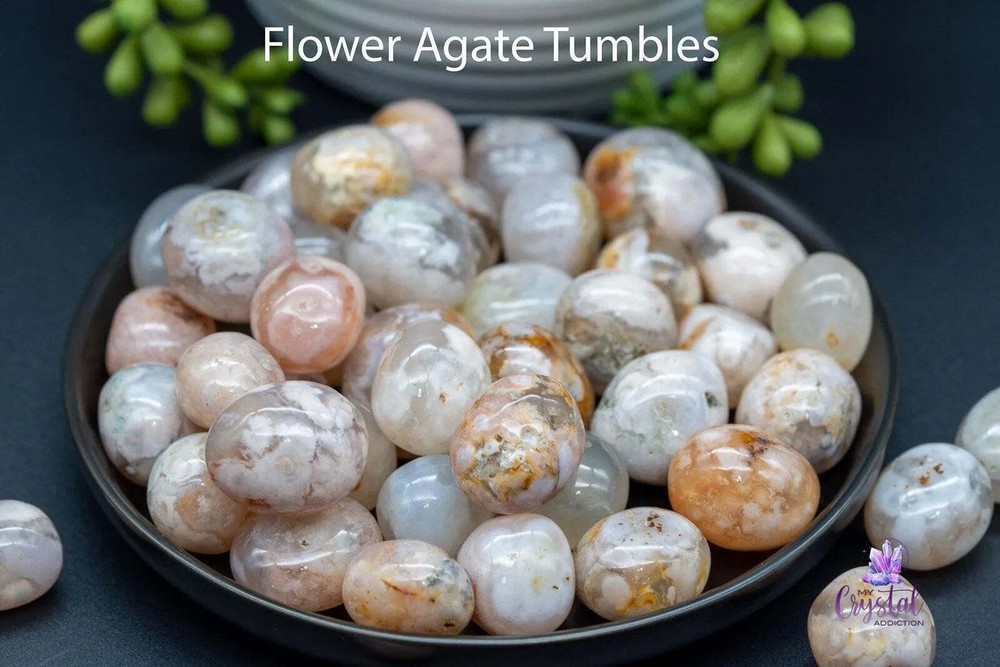 Flower Agate Tumble