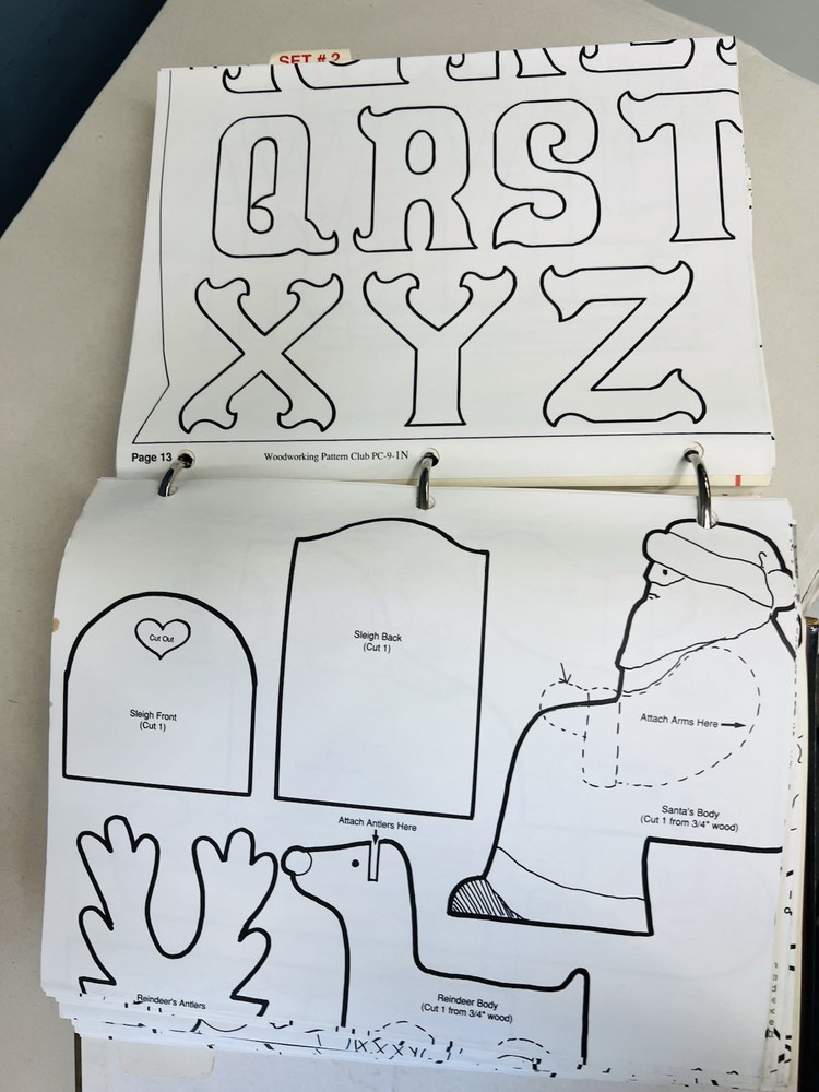 Woodworking Pattern Club And Scroll Saw Pattern 3-Ring Binder 97 Patterns